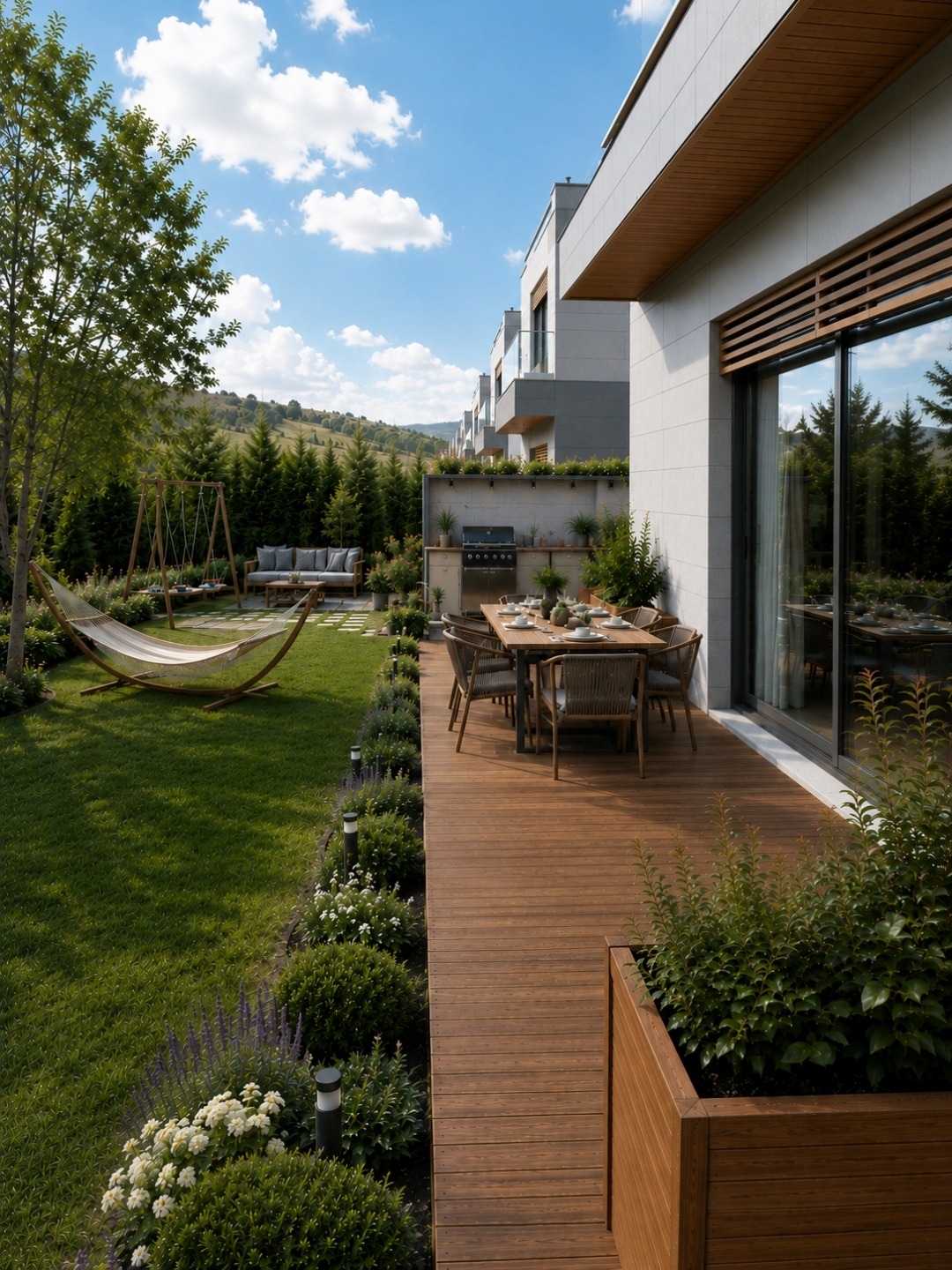 Pavilion Çayyolu Ahşap Deck Veranda